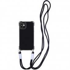 Чохол TPU CrossBody with straps для Apple iPhone 12 (6.1")  Black - 00000078817_2