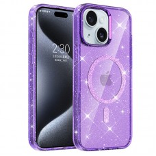 Чохол TPU Eclipse Sparkle (MagFit) для Apple iPhone 14 / 13 (6.1")  Purple - 00000077638_4