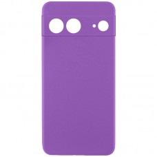 Чохол TPU GETMAN Liquid Silk Full Camera для Google Pixel 7  Фіолетовий / Purple - 00000077914_14