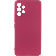 Чохол TPU GETMAN Liquid Silk Full Camera для Samsung Galaxy A32 4G  Бордовий / Marsala - 00000073789_1