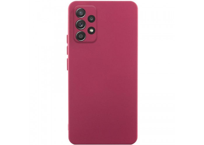Чехол TPU GETMAN Liquid Silk Full Camera для Samsung Galaxy A52 4G / A52 5G / A52s  Бордовый / Marsala - 00000073793_1