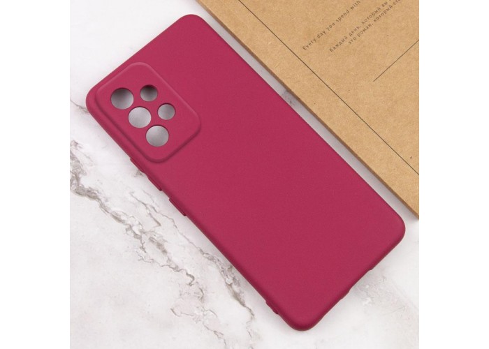 Чехол TPU GETMAN Liquid Silk Full Camera для Samsung Galaxy A52 4G / A52 5G / A52s  Бордовый / Marsala - 00000073793_1