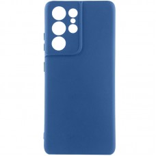 Чохол TPU GETMAN Liquid Silk Full Camera для Samsung Galaxy S22 Ultra  Синій / Navy Blue - 00000075778_12