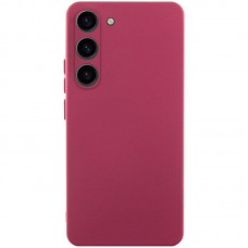 Чохол TPU GETMAN Liquid Silk Full Camera для Samsung Galaxy S23  Бордовий / Marsala - 00000076612_1