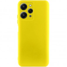 Чохол TPU GETMAN Liquid Silk Full Camera для Xiaomi Redmi 12  Жовтий / Flash - 00000077924_2