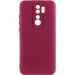 Чохол TPU GETMAN Liquid Silk Full Camera для Xiaomi Redmi Note 8 Pro  Бордовий / Marsala - 00000073804_1