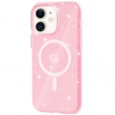 Чохол TPU Galaxy Sparkle (MagFit) для Apple iPhone 11 (6.1")  Pink+Glitter - 00000066244_4