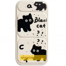Чохол TPU Panel Stand для Apple iPhone 17 Pro (6.3")  Black Cat - 00000085580_2