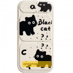 Чохол TPU Panel Stand для Apple iPhone 17 Pro (6.3")  Black Cat - 00000085580_2