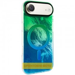 Чохол TPU Shiny Mountain (MagFit) для Apple iPhone 17 Air (6.5")  Green / Blue - 00000080429_4