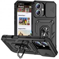 Чохол Ummi Camshield Serge Ring для Apple iPhone 16 (6.1")  Чорний / Black - 00000085079_7