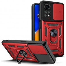 Чохол Ummi Camshield Serge Ring для Xiaomi Redmi Note 11 (Global) / Note 11S  Червоний - 00000080730_4