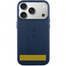 Чохол шкіряний Leather Case (AA) with MagSafe and Animation для Apple iPhone 17 Air (6.5")  Dark Blue - 00000084664_5