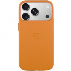 Чохол шкіряний Leather Case (AA) with MagSafe and Animation для Apple iPhone 17 Pro (6.3")  Golden - 00000084665_8