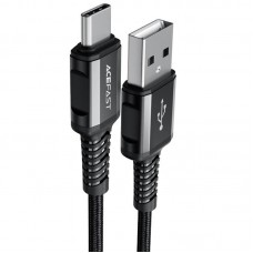 Дата кабель Acefast C1-04 USB to Type-C 3A (1.2m)  Black - 00000085426_1