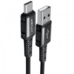 Дата кабель Acefast C1-04 USB to Type-C 3A (1.2m)  Black - 00000085426_1