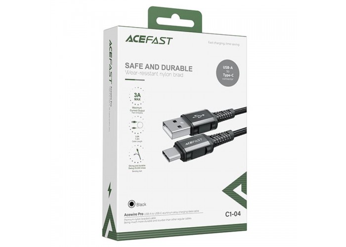 Дата кабель Acefast C1-04 USB to Type-C 3A (1.2m)