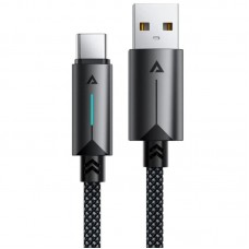 Дата кабель Acefast C19-04 USB to Type-C 3A (1.2m)  Black - 00000085430_1