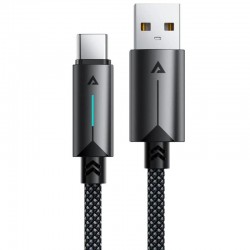 Дата кабель Acefast C19-04 USB to Type-C 3A (1.2m)  Black - 00000085430_1