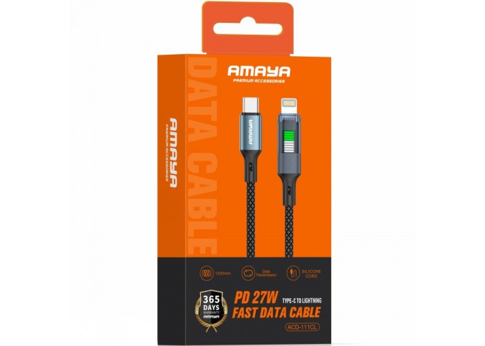 Дата кабель Amaya 111CL Type-C to Lightning 27W (1.2m)
