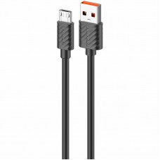 Дата кабель Amaya M77 USB to MicroUSB 2A (1m)  Black - 00000084606_1