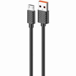 Дата кабель Amaya M77 USB to MicroUSB 2A (1m)  Black - 00000084606_1