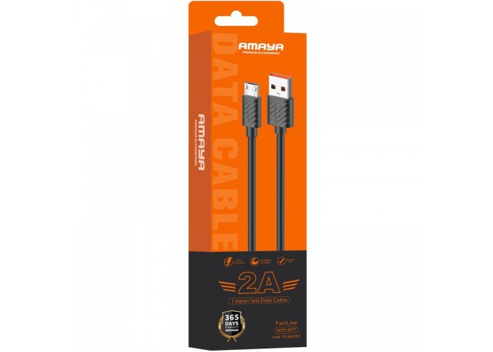 Дата кабель Amaya M77 USB to MicroUSB 2A (1m)