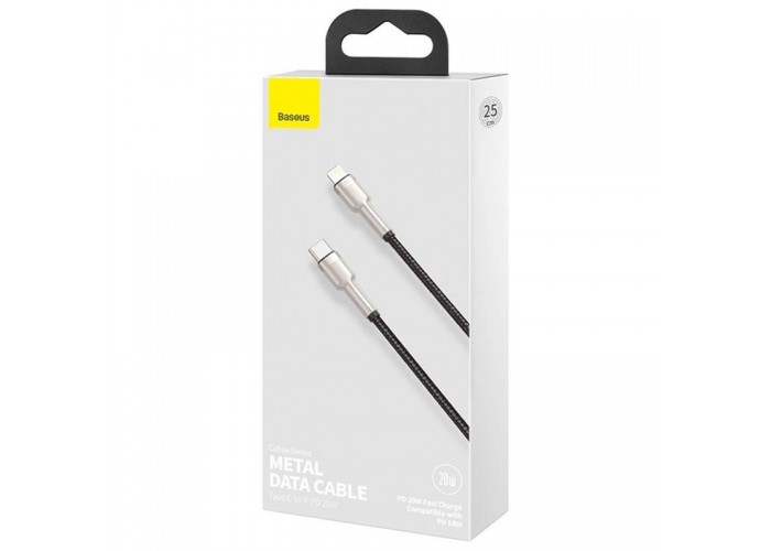 Дата кабель Baseus Cafule Series Metal Type-C to Lightning PD 20W (0.25m) (CATLJK-0)