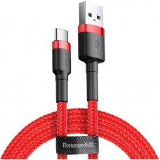 Дата кабель Baseus Cafule Type-C Cable 2A (2m) (CATKLF-C)  Червоний - 00000031872_2