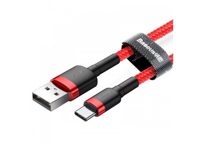Дата кабель Baseus Cafule Type-C Cable 2A (2m) (CATKLF-C)