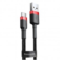 Дата кабель Baseus Cafule USB to Type-C Cable 2A (2m) (CATKLF-C)  Black / Red - 00000031872_3