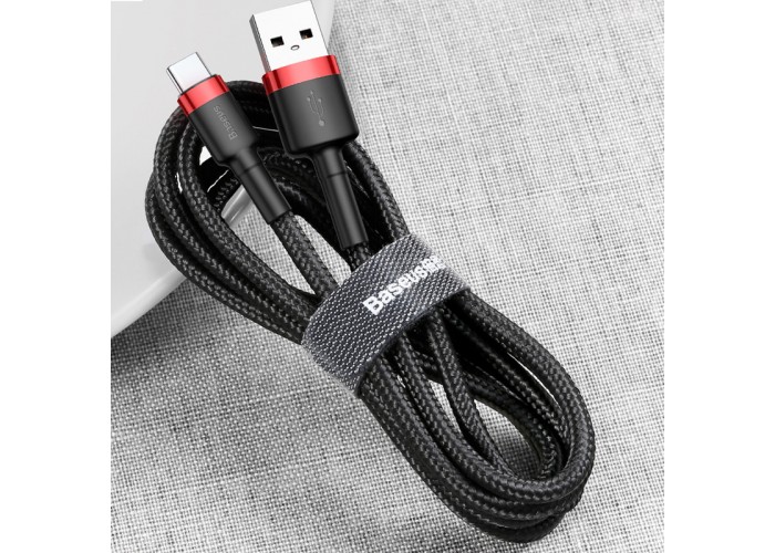 Дата кабель Baseus Cafule Type-C Cable 3A (1m) (CATKLF-B)