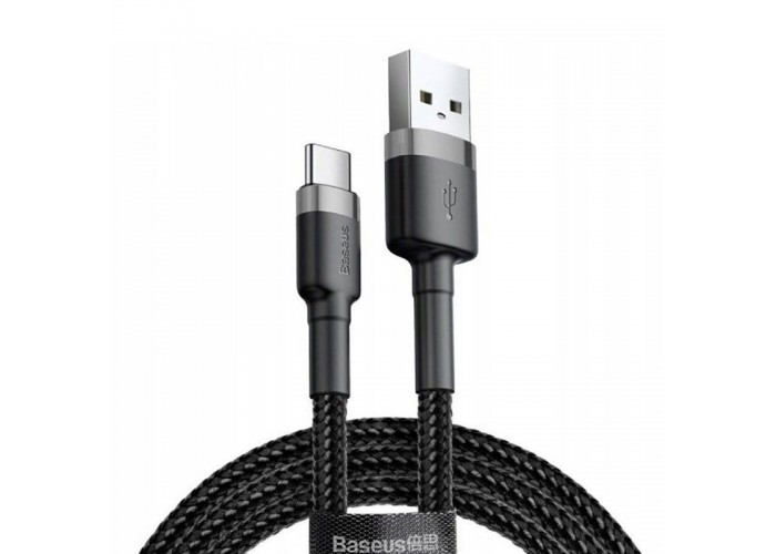 Дата кабель Baseus Cafule Type-C Cable 3A (1m) (CATKLF-B)