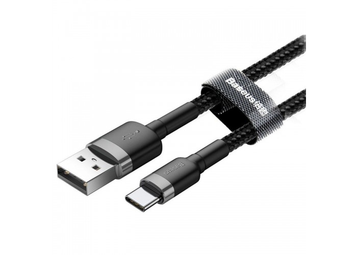 Дата кабель Baseus Cafule Type-C Cable 3A (1m) (CATKLF-B)