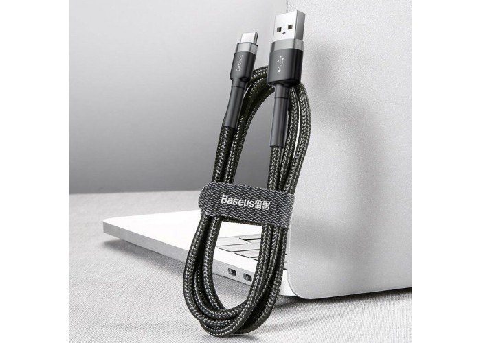Дата кабель Baseus Cafule Type-C Cable 3A (1m) (CATKLF-B)