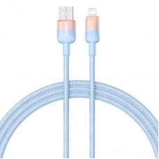 Дата кабель Baseus Discolor Series Fast Charging USB to Lightning 2.4A (1m) (P10374900)  Galaxy Blue - 00000076484_3