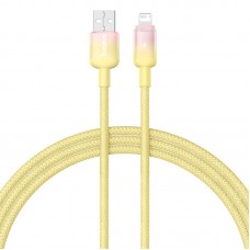 Дата кабель Baseus Discolor Series Fast Charging USB to Lightning 2.4A (1m) (P10374900)  Custard Yellow - 00000076484_2