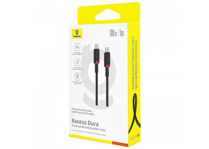 Дата кабель Baseus Dura Series Fast Charging Type-C to Type-C 100W (1m) (P10377803U01)
