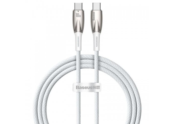 Дата кабель Baseus Glimmer Series Fast Charging Type-C to Type-C 100W 1m (CADH00070)