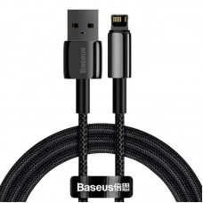 Дата кабель Baseus Tungsten Gold USB to Lightning Cable 2.4A (2m) (CALWJ-A0)  Black - 00000087442_1