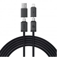 Дата кабель Baseus Versatile Two-for-Two USB/Type-C to Type-C/Lightning 60W (2m) (P10383000)  Cluster Black - 00000080538_2