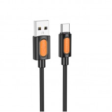 Дата кабель Borofone BX114 Structure USB to Type-C 3A (1m)  Black - 00000076770_1