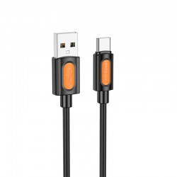 Дата кабель Borofone BX114 Structure USB to Type-C 3A (1m)  Black - 00000076770_1