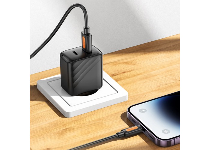 Дата кабель Borofone BX114 Structure USB to Type-C 3A (1m)