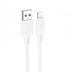Дата кабель Borofone BX115 Lotto USB to Lightning 2.4A (1m)  White - 00000076764_2