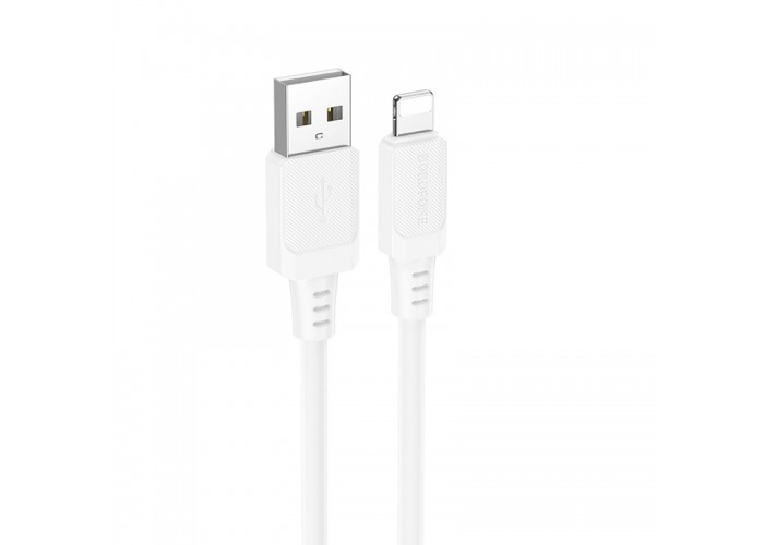 Дата кабель Borofone BX115 Lotto USB to Lightning 2.4A (1m)