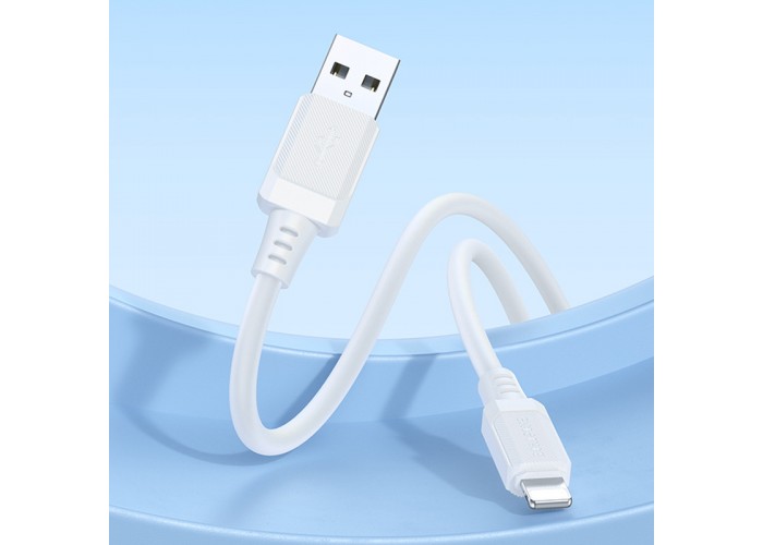 Дата кабель Borofone BX115 Lotto USB to Lightning 2.4A (1m)
