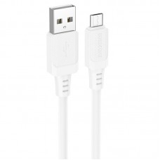 Дата кабель Borofone BX115 Lotto USB to MicroUSB 2.4A (1m)  White - 00000076765_2