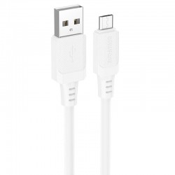 Дата кабель Borofone BX115 Lotto USB to MicroUSB 2.4A (1m)  White - 00000076765_2