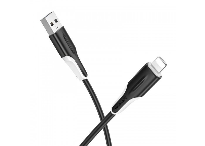 Дата кабель Borofone BX119 New USB to Lightning 2.4A (1m)
